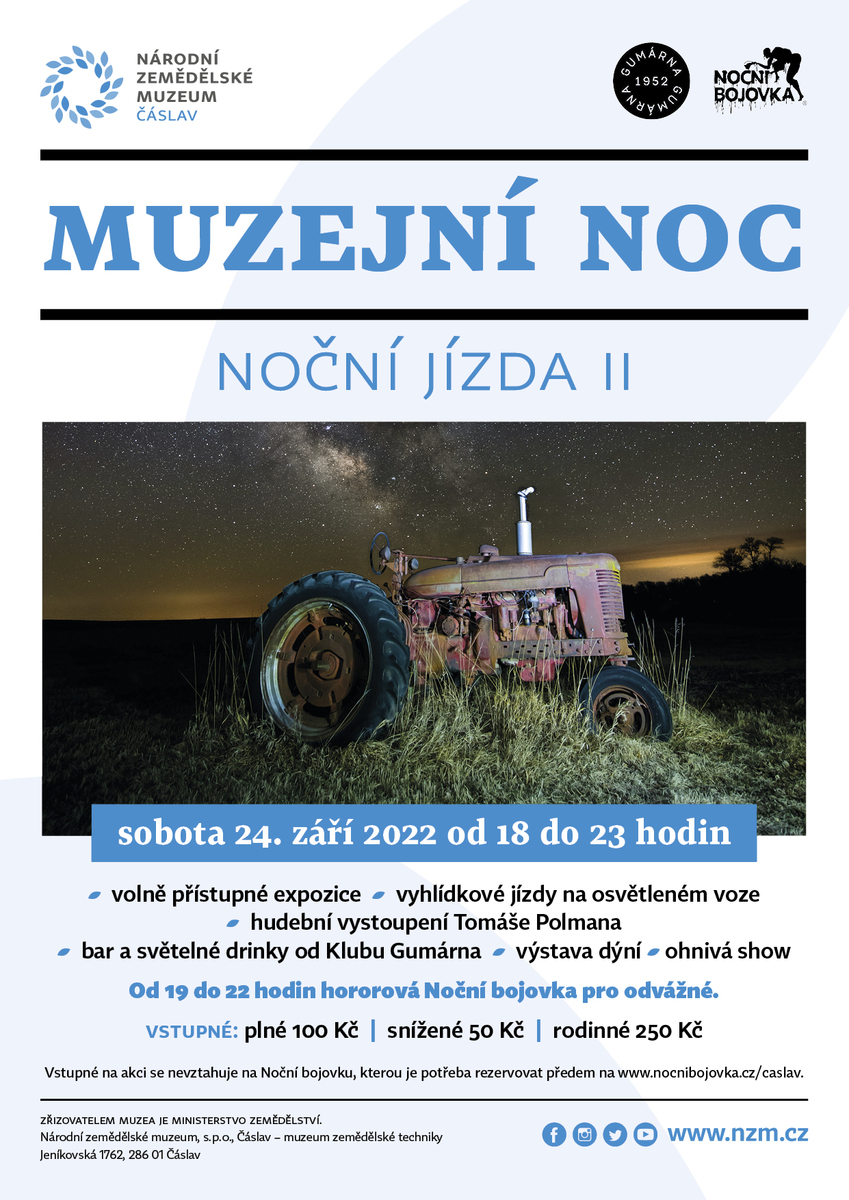 Muzejní noc, NZM Čáslav, 24. 9. 2022